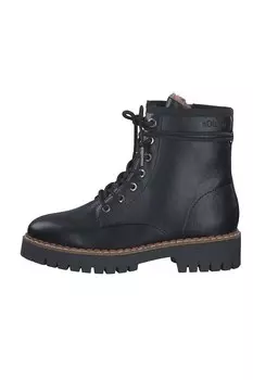 Сапоги из экокожи S Oliver, черный