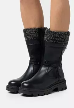 Сапоги Jana, цвет black