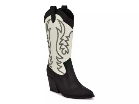 Сапоги Keeks Cowboy Boot Nine West, белый