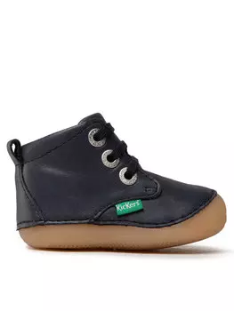 Ботинки детские Kickers кожаные, черный