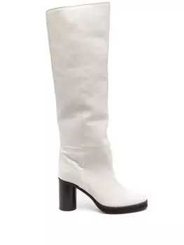 Сапоги на каблуке ISABEL MARANT, белый