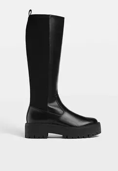 Сапоги на платформе Stradivarius, черный