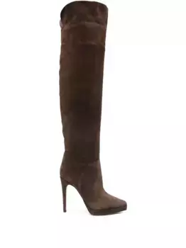 Сапоги на шпильке Casadei, коричневый