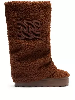Сапоги New Double Face Canazei 80 Casadei, коричневый
