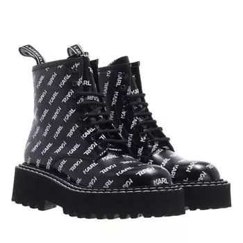 Сапоги patrol ii karl repeat logo boot black & white Karl Lagerfeld, черный