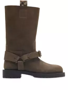 Сапоги с пряжками BURBERRY, коричневый
