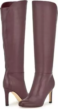 Сапоги Sancha Nine West, цвет Dark Red Leather