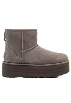 Сапоги UGG на платформе, серый