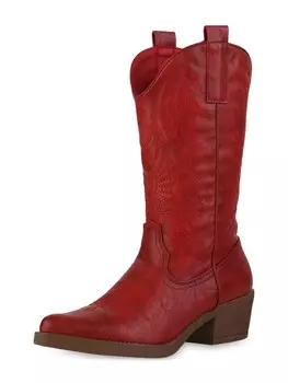 Сапоги VAN HILL Cowboy Emily, красный