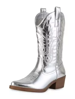 Сапоги VAN HILL Cowboy Olivia, серебряный