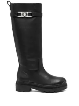 Сапоги Vara Chain Ferragamo, черный