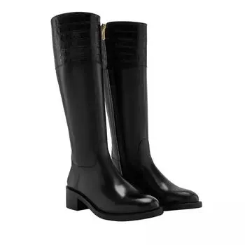 Сапоги vendme iris calfskin leather boots Isabel Bernard, черный