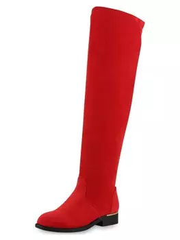 Сапоги выше колена Van Hill Over the Knee Boots Charlotte, красный