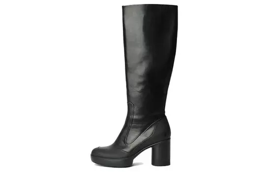 Сапоги женские черные Ecco