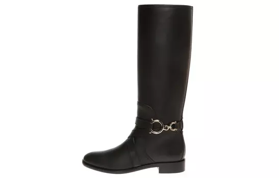 Сапоги женские черные Ferragamo