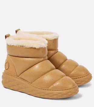 Сапоги зимние из кожи Xan Jimmy Choo, цвет v rattan mix