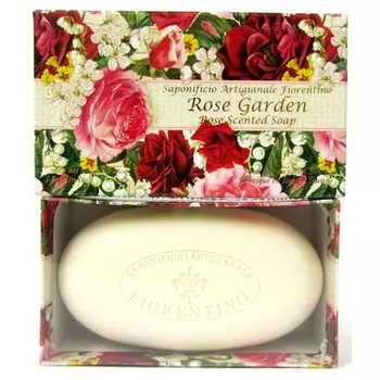 Saponificio Artigianale Fiorentino Увлажняющее итальянское растительное мыло Rose Garden 10,5 унций