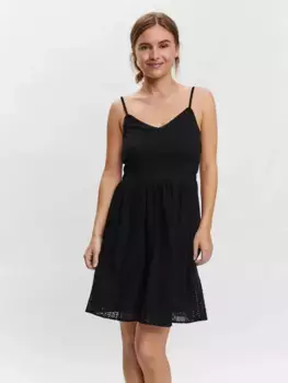 Сарафан Vero Moda "VMHONEY LACE PLEEDED SINGLET DRESS WVN", черный
