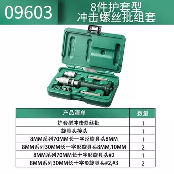 SATA 09603 Набор ударных отверток, 8 предметов