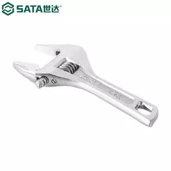 SATA 47232 Разводной ключ с большим отверстием и короткой ручкой, 6 дюймов