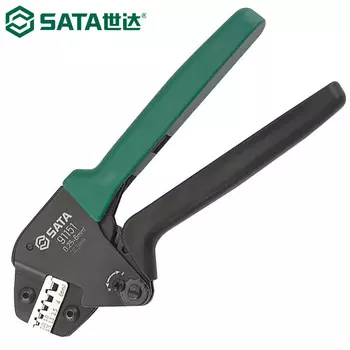 SATA 91151 Европейские клещи для обжима клемм, экономичные обжимные клещи, клещи для обжима проводов, обжимные клещи 0,25-6 мм