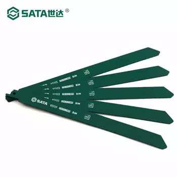SATA, набор из 5 полотен для сабельных пил 228MM_14T 93333S, пильное полотно с грубыми зубьями и мелкими зубьями, сабельное пильное полотно
