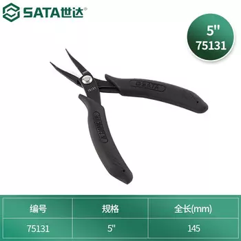 SATA плоскогубцы с загнутыми концами и антистатической ручкой 150 мм 75131