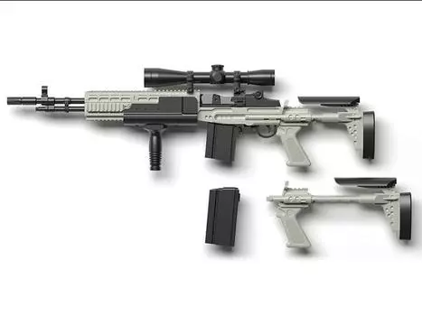 Сборная модель Little Armory LA051 Mk14Mod0 EBR Type 1/12 Scale Accessory Set Takara Tomy