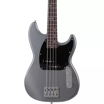 Schecter Guitar Research Banshee 4-струнная электрическая бас-гитара с короткой мензурой Карбоновый серый черный накладка
