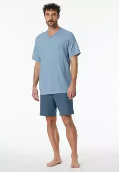 Schiesser Shorty "Comfort Essentials" (2 шт.), с накладным нагрудным карманом, серый