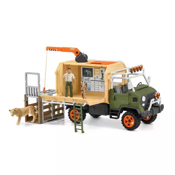 Schleich, статуэтка, Грузовик для спасения животных, большой 20 футов, 42475