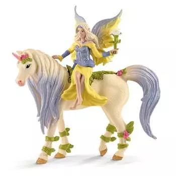 Schleich, статуэтка, Сырная фея с цветочным единорогом