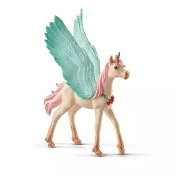 Schleich, статуэтка, Жеребенок Баяла-Единорог с украшениями