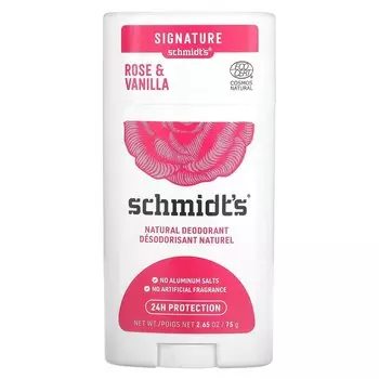 Schmidt's Натуральный дезодорант Роза и ваниль 2,65 унции