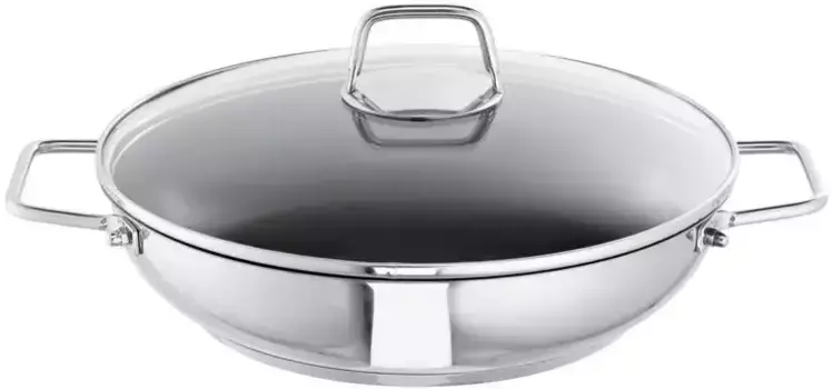 SCHULTE-UFER Сотейник "Wega", нержавеющая сталь, (1 шт.), индукция 28 см, цвет silberfarben