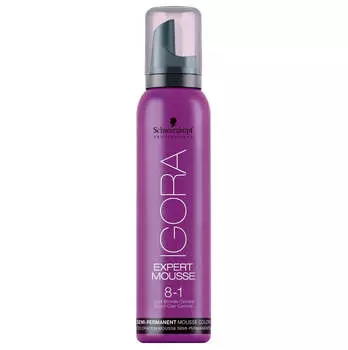 Schwarzkopf Professional Мусс-краска для волос Igora Expert Mousse 8-1 Светло-пепельный блонд 100мл