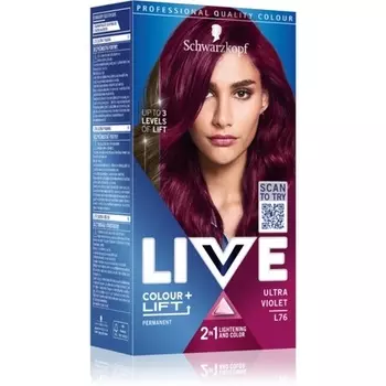 Schwarzkopf Стойкая краска для волос Live Colour + Lift - L76 Ultra Violet, 1 шт.