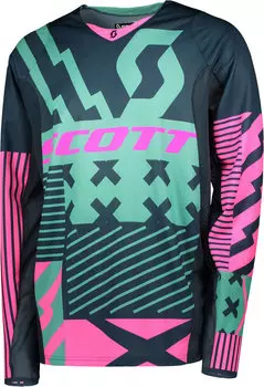 Кофта Scott 450 Patchwork с логотипом, синий