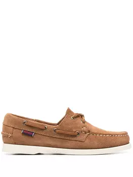 Sebago топсайдеры на контрастной подошве, коричневый