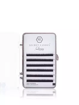 Secret Lashes - Ресницы Classy C 0,07мм 7мм - идеальны для объемных методов 6 полосок
