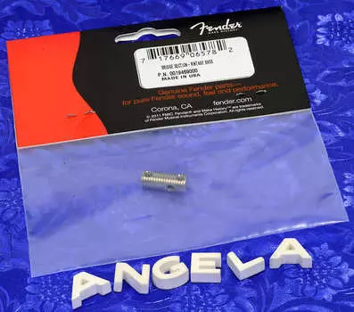 Седло Fender Vintage с резьбой для бас-бриджа, 0019469000 Fender '50s-'60s Style Threaded Bass Bridge Saddle 001-9469-000
