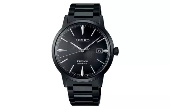SEIKO Часы Presage Series с механическим механизмом, ремешком из нержавеющей стали, мужские, зеленый циферблат, SRPJ15J1