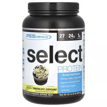 Select Protein, шоколадный кекс с глазурью, 2 фунта (905 г) Pescience