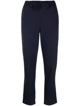 Semicouture зауженные брюки с кулиской, синий
