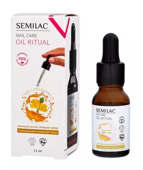 SEMILAC Nail Care Oil Ritual Увлажняющее масло для ногтей и кутикулы 11мл Inna Marka