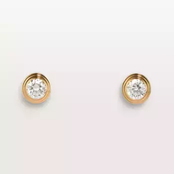 Серьги Cartier d'Amour Medium, желтое золото/бриллианты