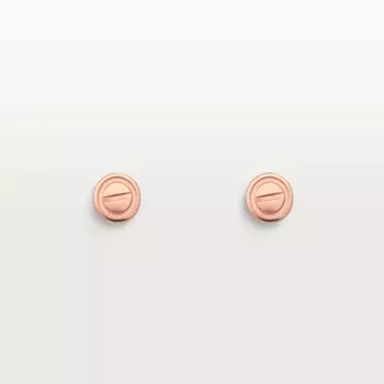 Серьги Cartier Love, розовое золото