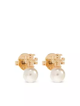 Серьги-гвоздики Tory Burch Pearl, золотой