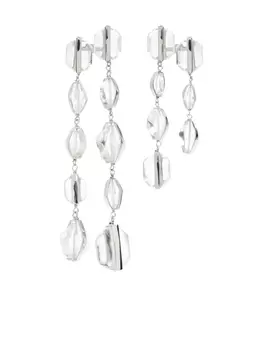 Серьги-капли Jil Sander, серебряный