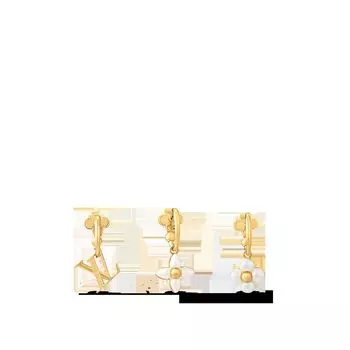 Серьги LV Floragram Louis Vuitton, золотой